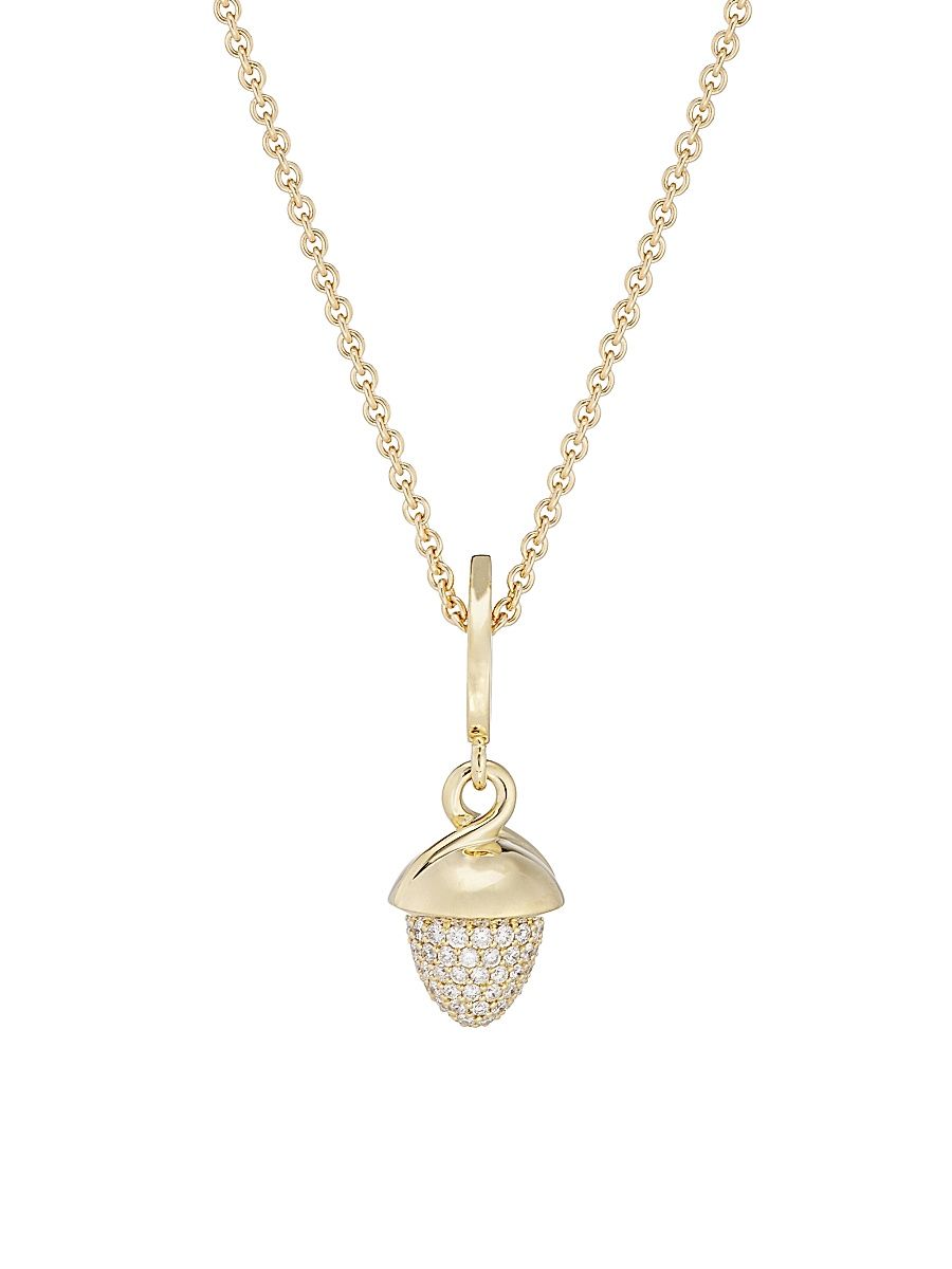 Women's Mikado 18K Yellow Gold & Diamond Pendant Necklace - Yellow Gold