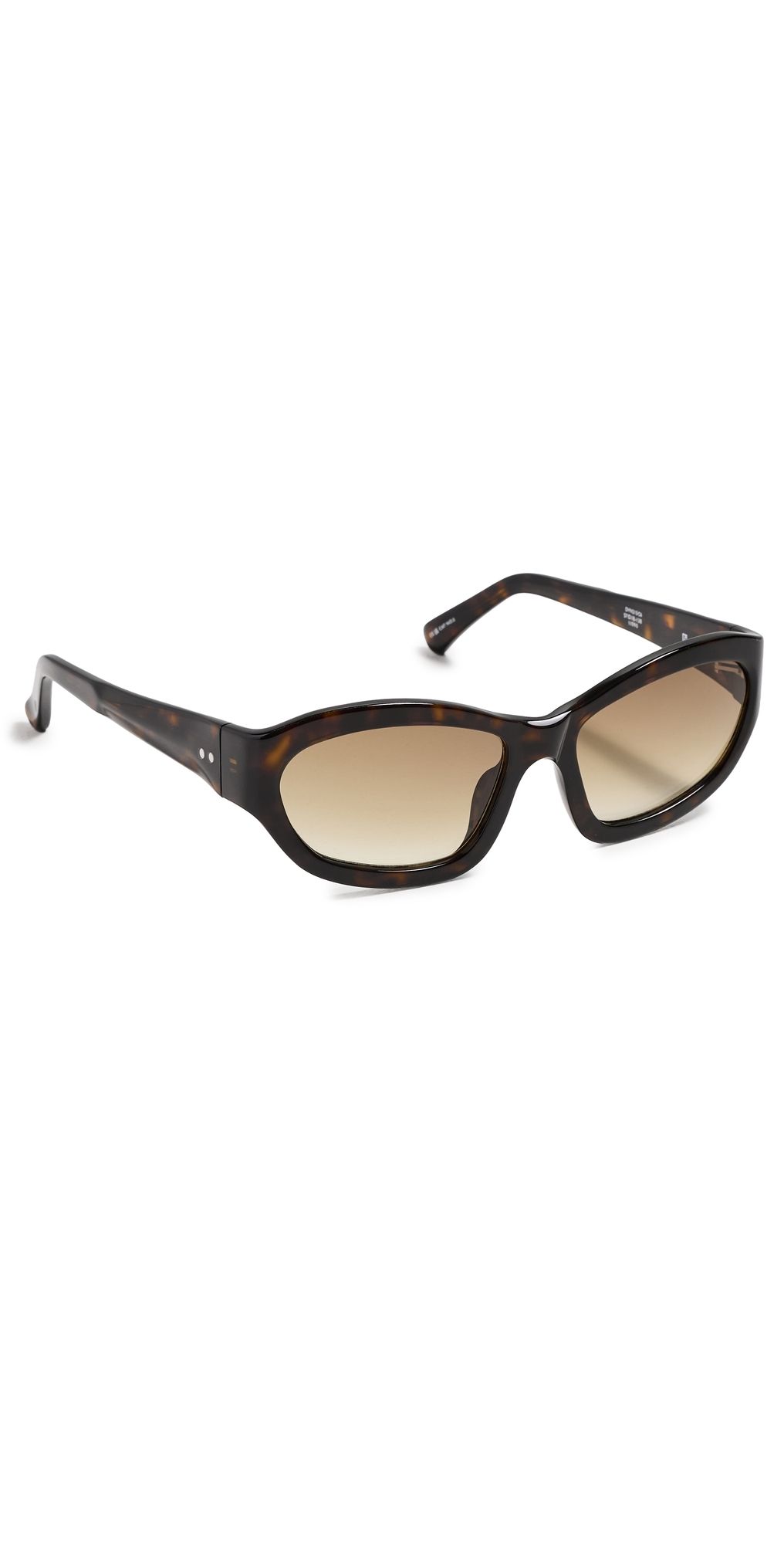 Dries Van Noten Wrap Sunglasses Tortoise Shell One Size