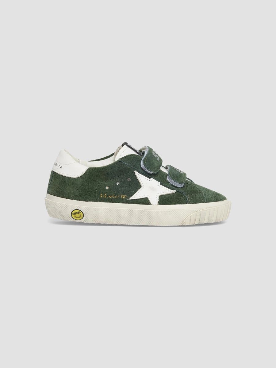 Golden Goose Boy's Little Boy's & Boy's Old School Double Foxing Suede Low-Top Sneakers - Green - Size 1 (Child)