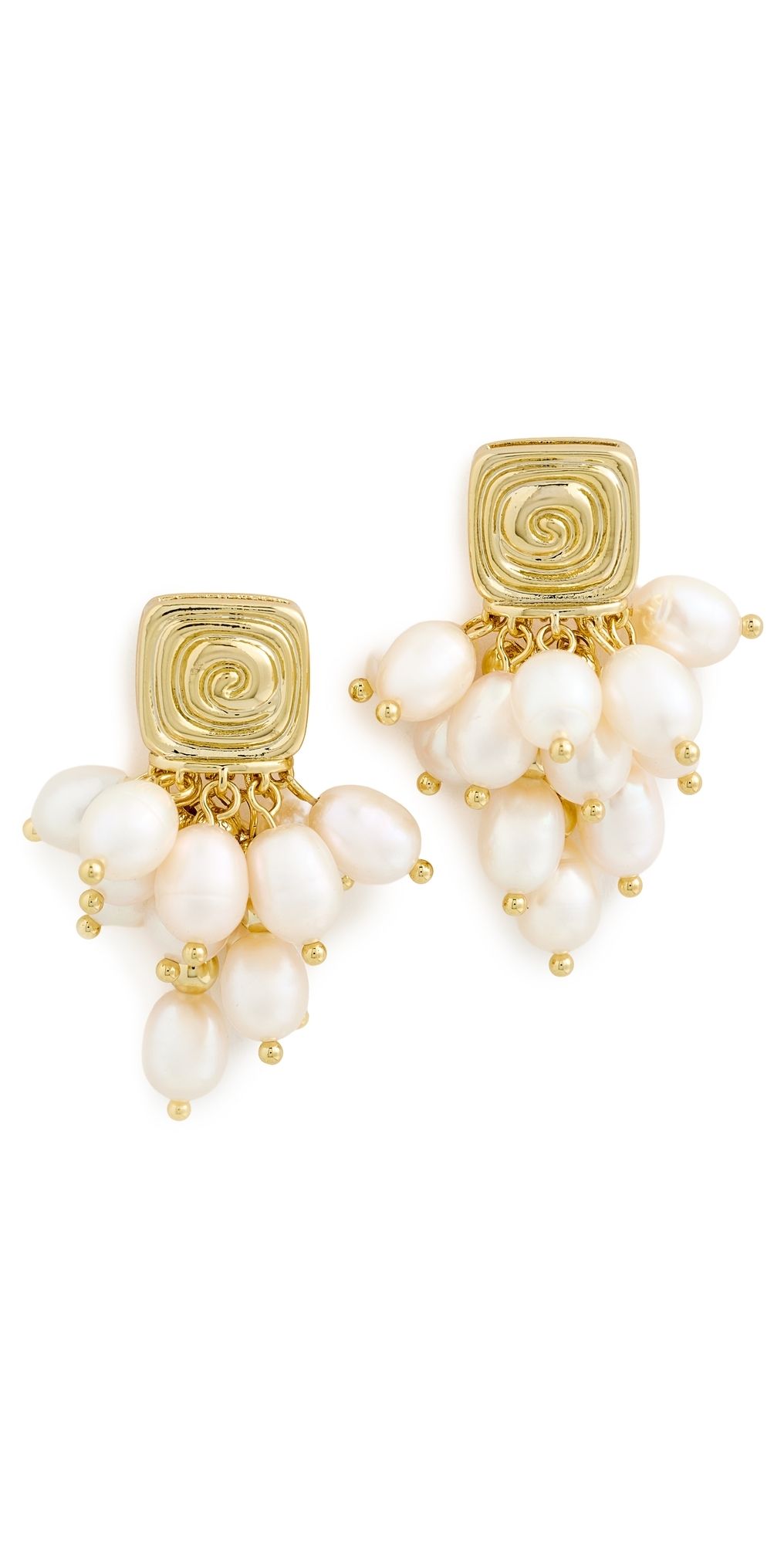 Luv Aj The Seychelles Pearl Statement Studs Gold One Size