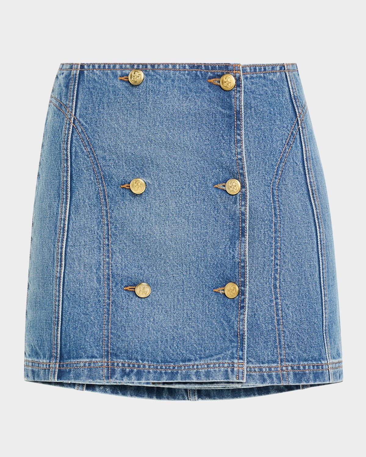 The Clara Denim Mini Skirt