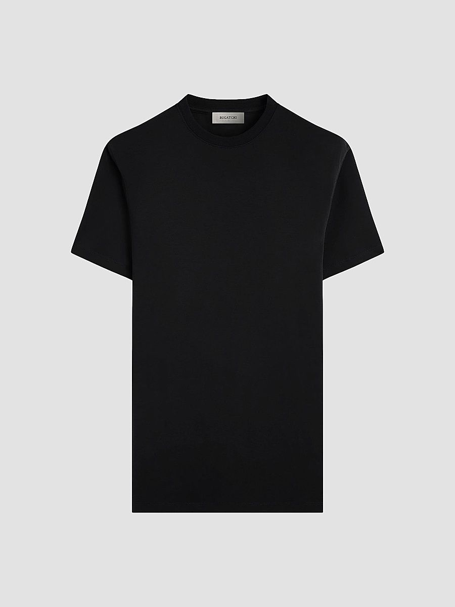 Bugatchi Men's Hank Crewneck Pima Cotton T-Shirt - Black - Size XXL