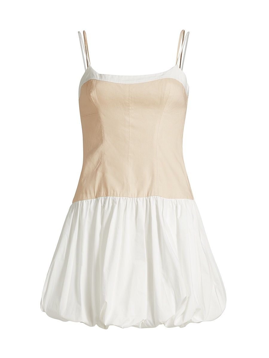 Women's Fifi Bubble Minidress - Sand Multi - Size 00