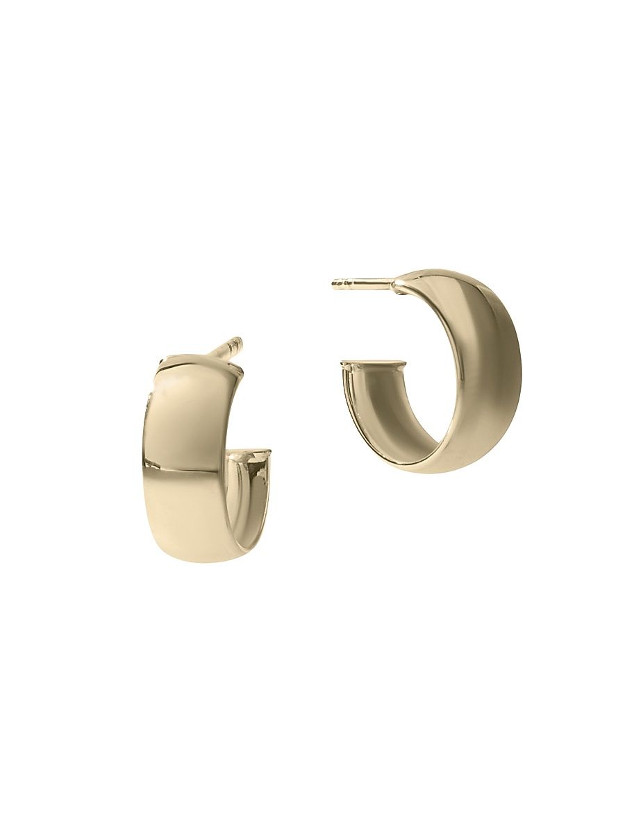 Women's 14K Yellow Gold Huggie Hoop Earrings - Yellow Gold