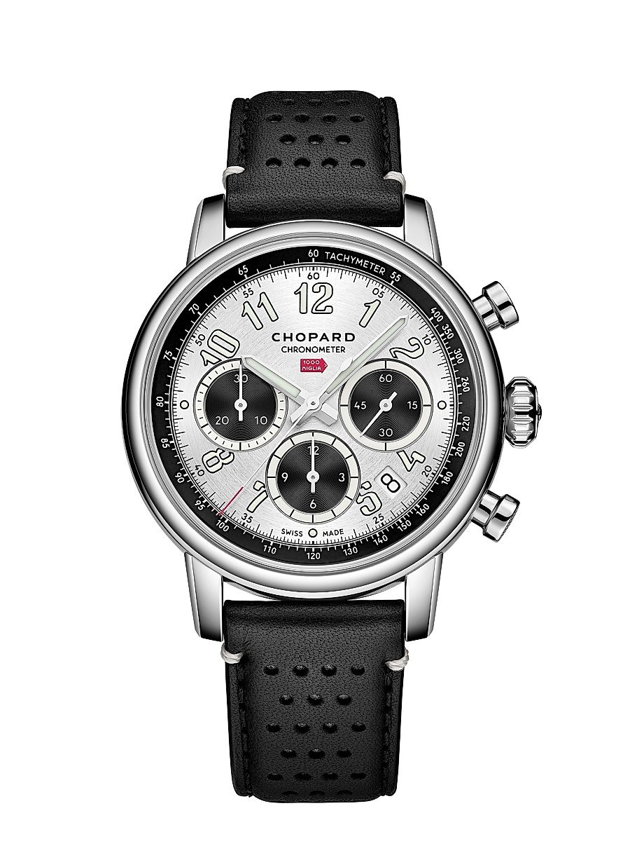 Men's Classic Racing Stainless Steel & Rubber Watch/41MM - Stainless Steel