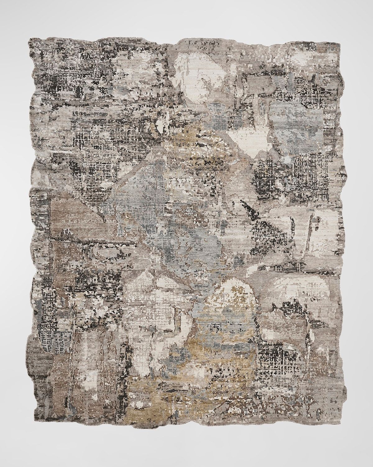 Abstract Hand-Knotted Rug