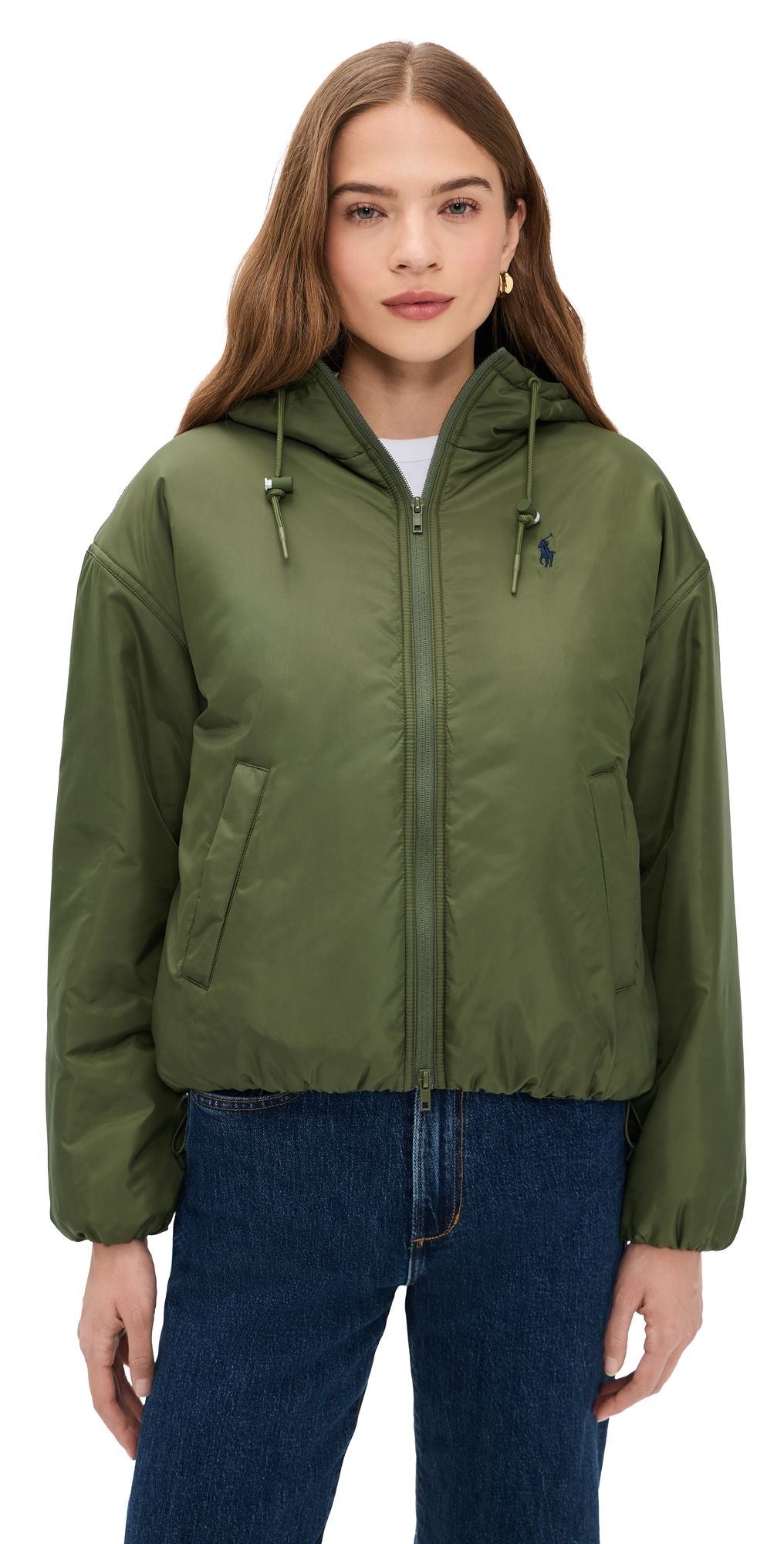 Polo Ralph Lauren Recycled Polyester Puffer Jacket New Olive L