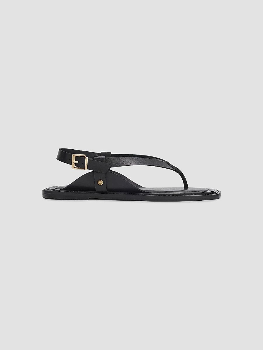 Schutz Women's Lorraine 25MM Leather Sandals - Black - Size 7