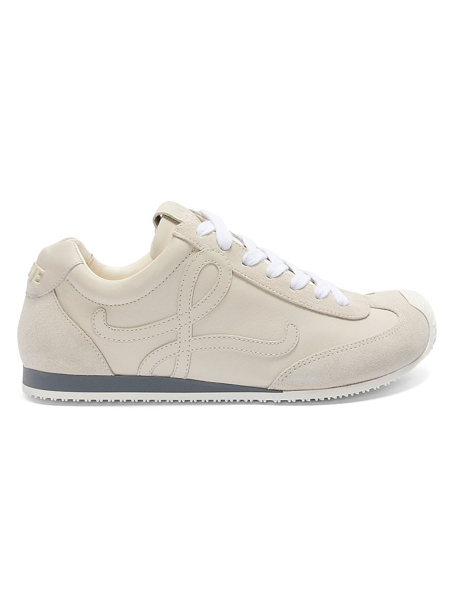 Women's Ballet Runner 2.0 Leather Sneakers - White - Size 10