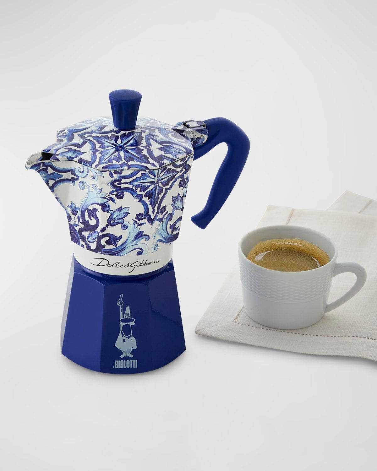 Moka Express Large Pot - Blu Mediterraneo