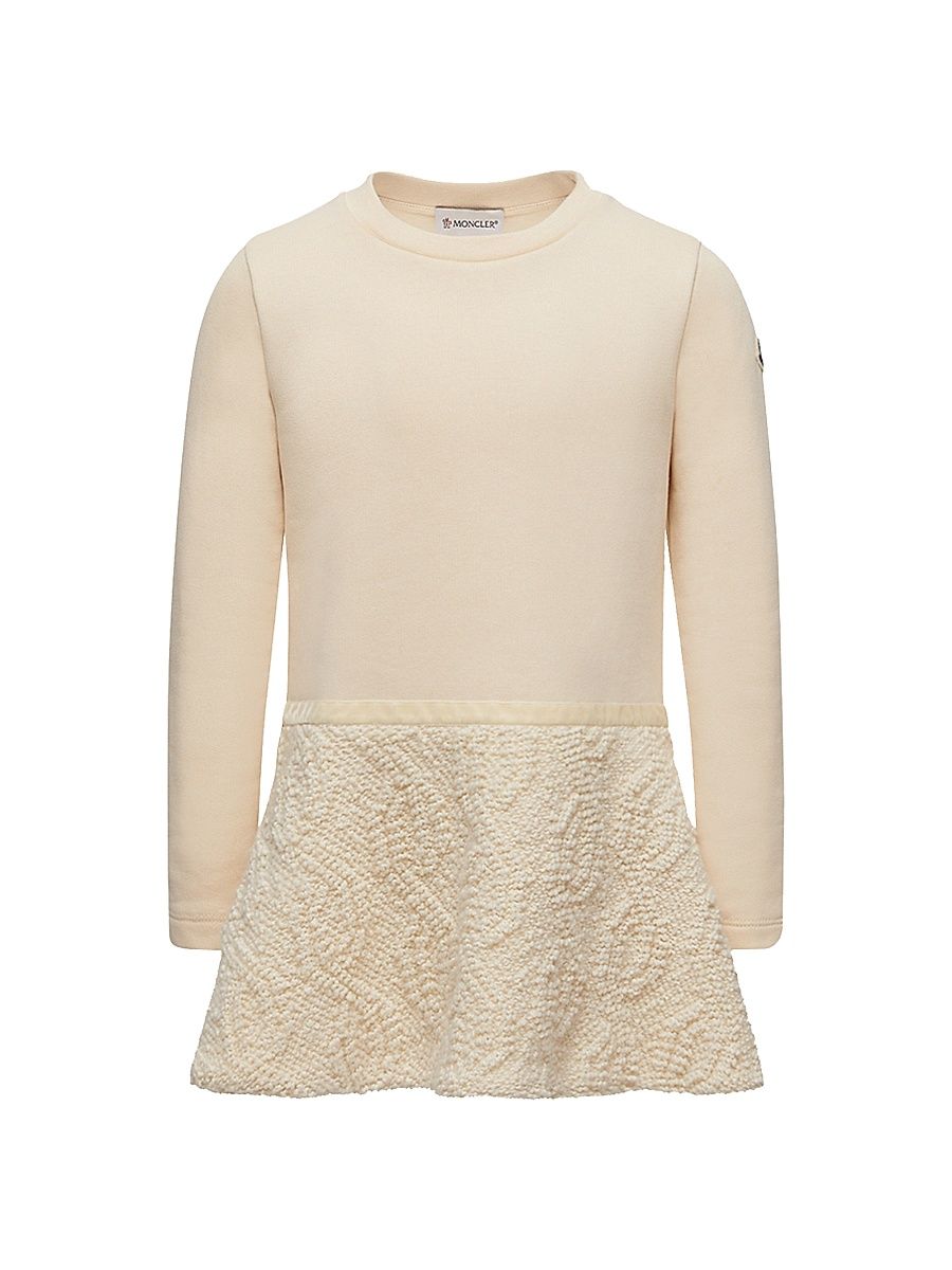 Little Girl's & Girl's Dress in Cotton - White - Size 8