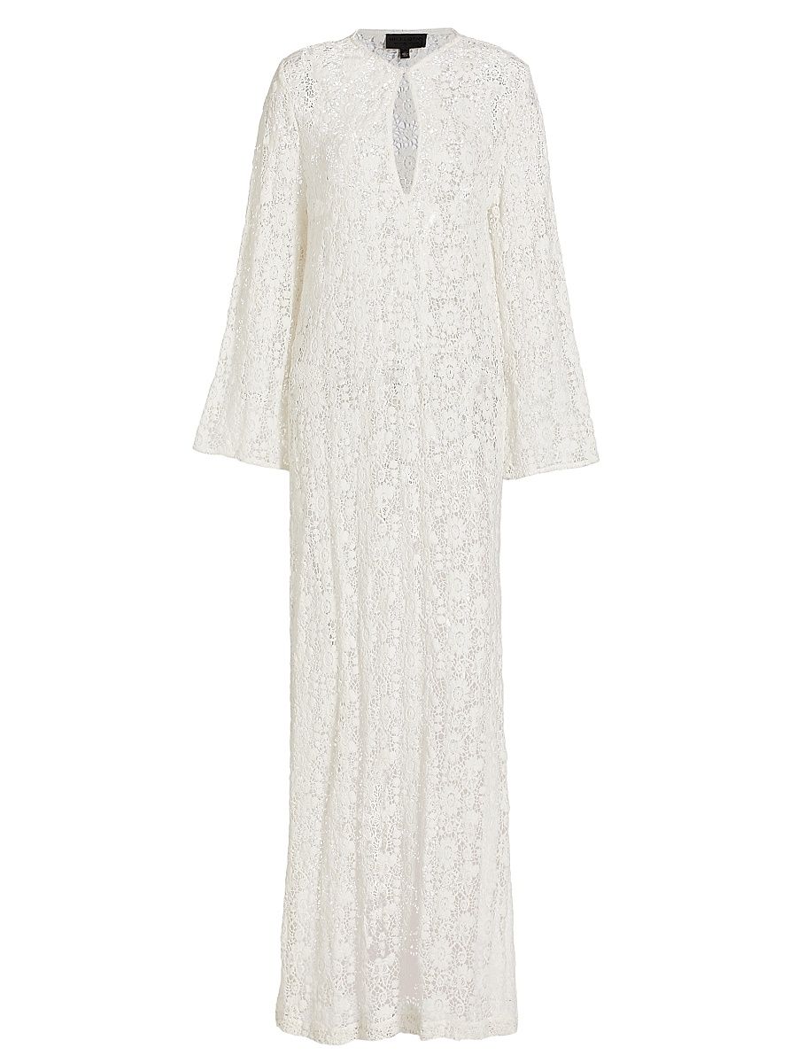 Women's Della Lace Maxi Dress - Ivory - Size XL