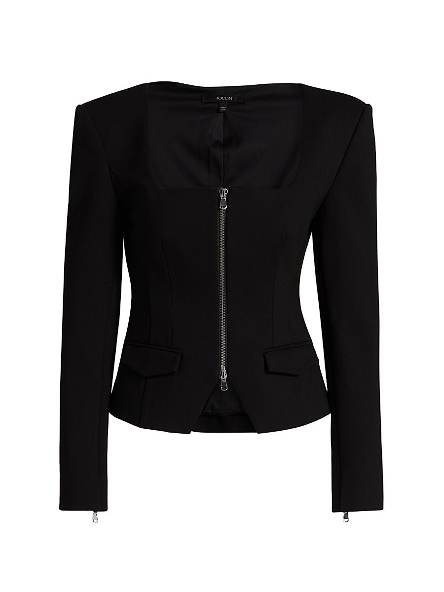 Women's Koda Zip-Front Top - Jet - Size 14