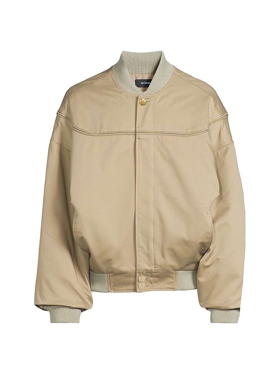 Men's Gas Station Oversized Bomber Jacket - Travertine - Size Medium