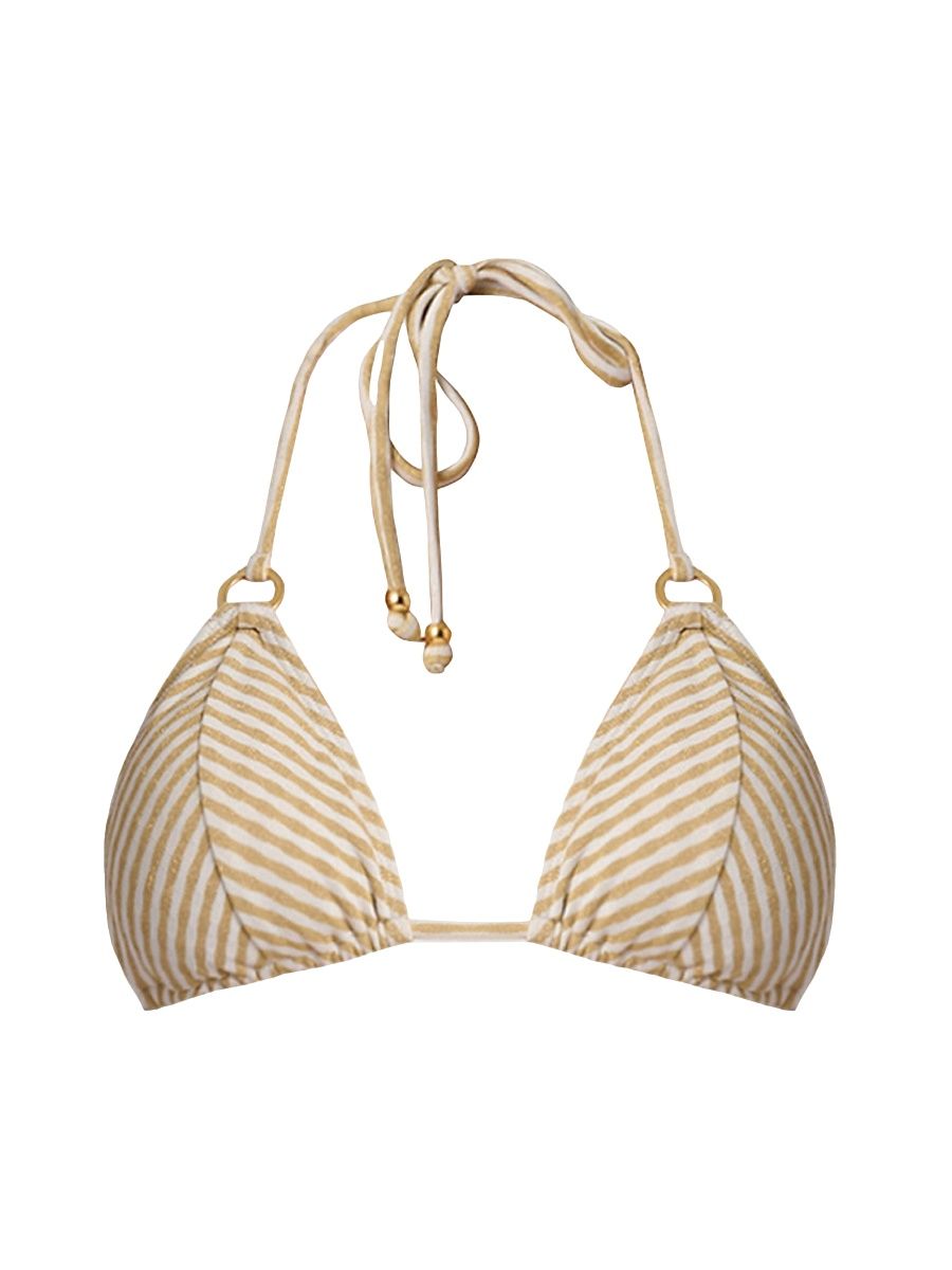 Shoshanna Women's Mitered Triangle Bikini Top - Multi - Size D/DD