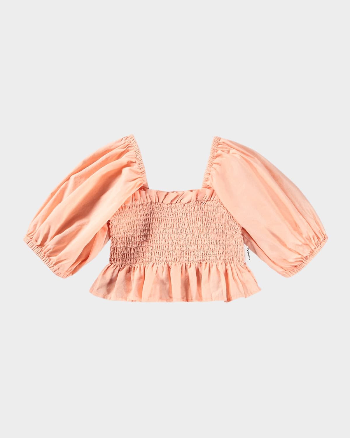 Girl & apos;s Rosine Smocked Puff-Sleeve Cotton Top