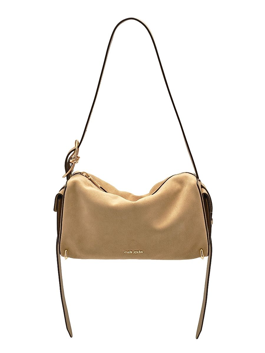 Women's Natasha Suede Shoulder Bag - Sand