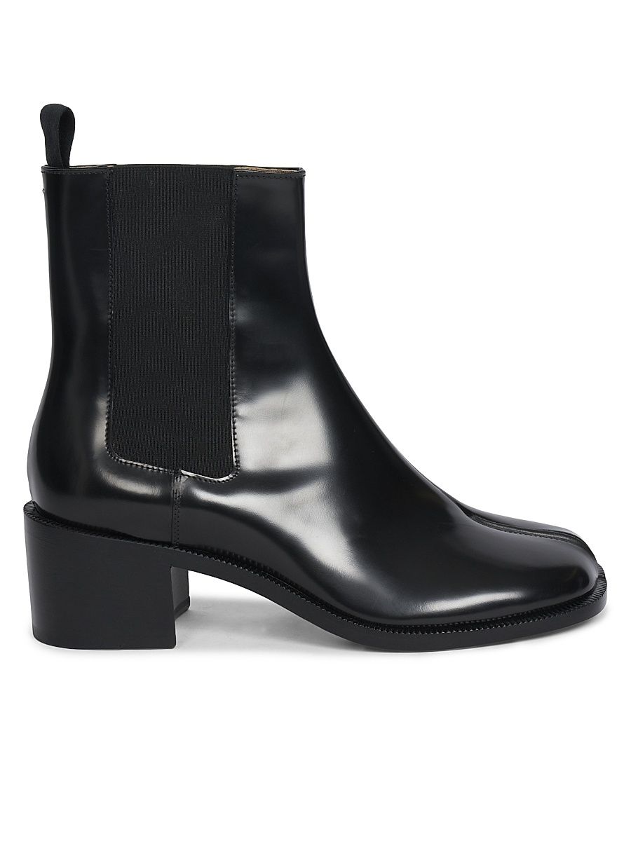 Women's Tabi City 60MM Leather Chelsea Boots - Black - Size 7