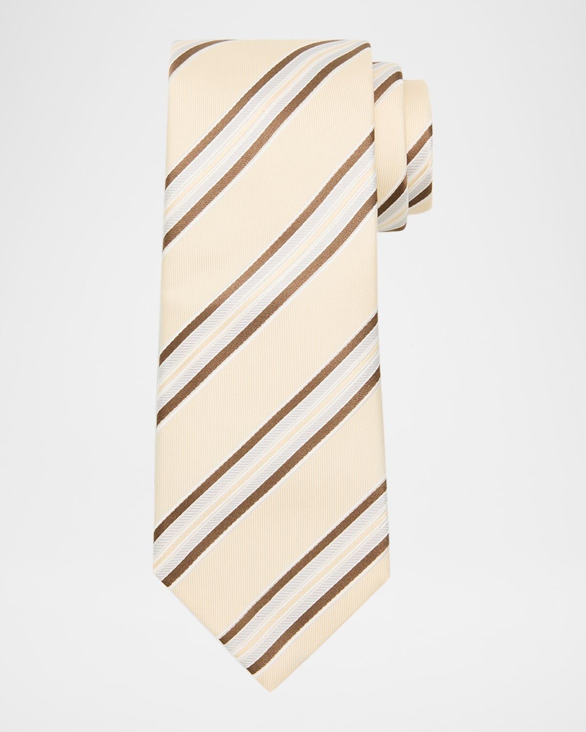 Men & apos;s Striped Silk Tie