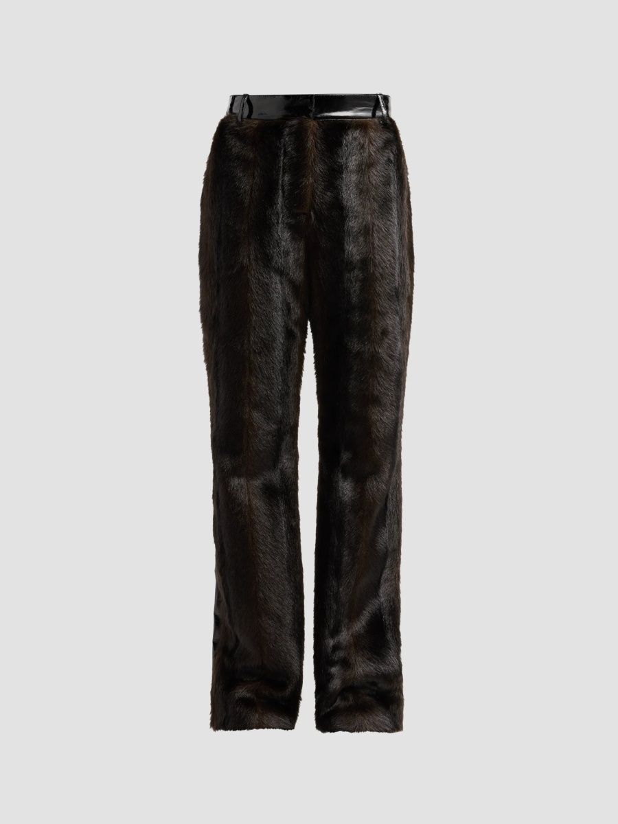 AKNVAS Women's Barbarini Faux Fur Pants - Visone - Size 0