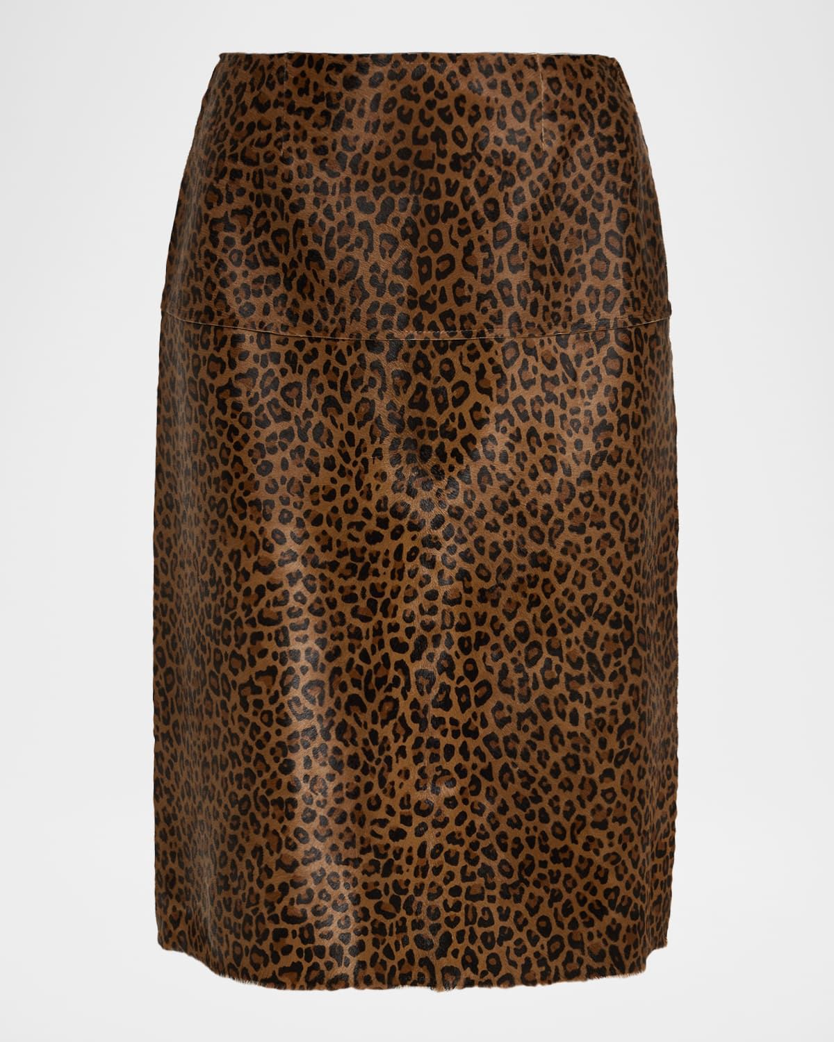 Leopard Calfhair Skirt