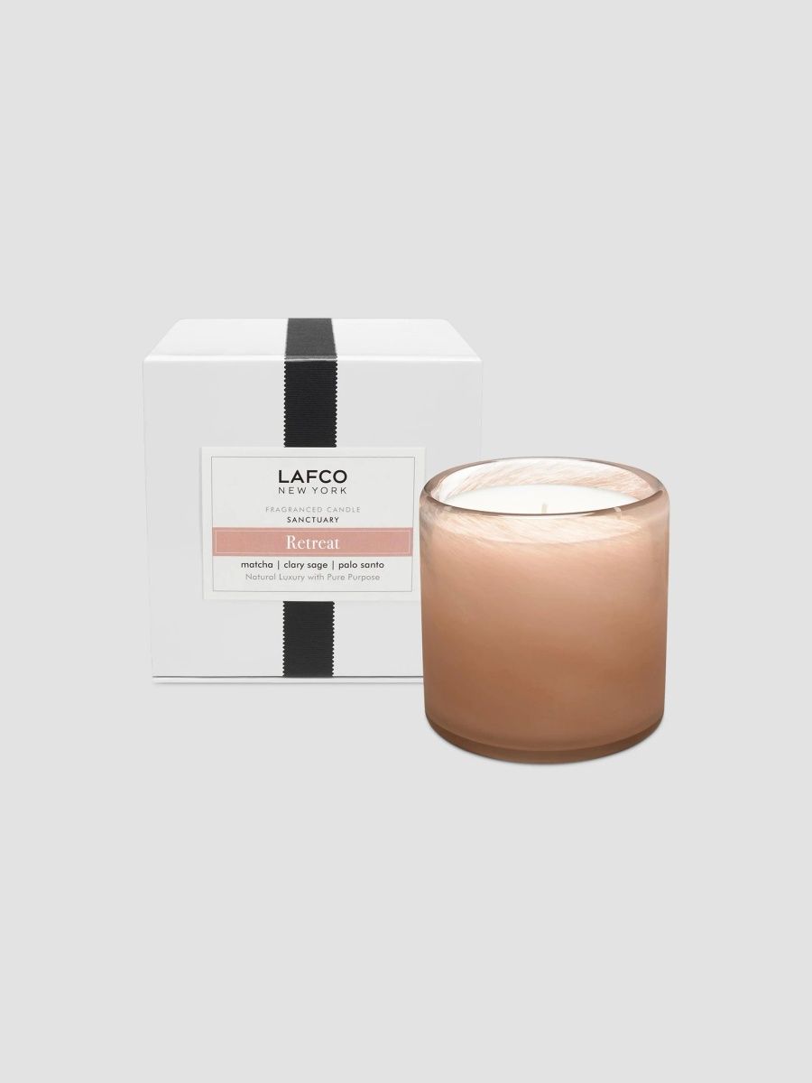 Unisex Retreat Sanctuary Glass Candle
