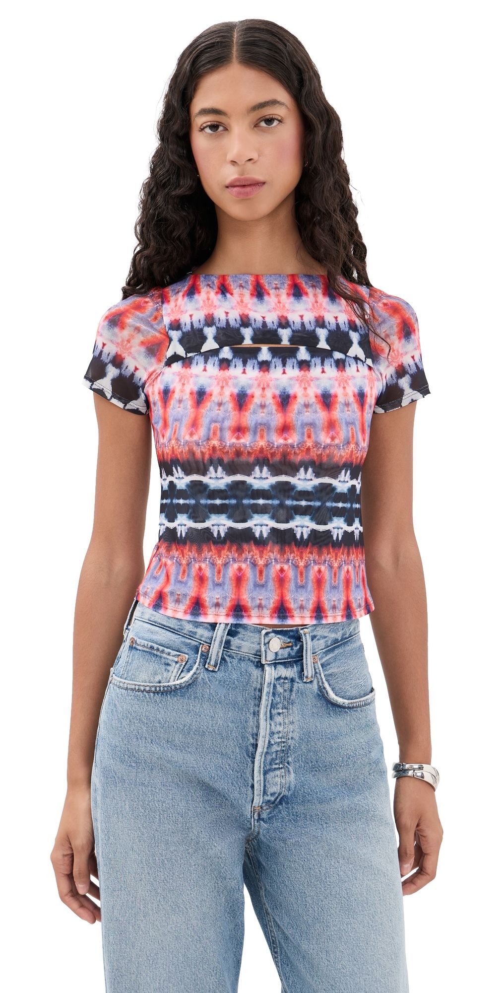 MISA Rowan Top Fragmented Stripe Ms XXS