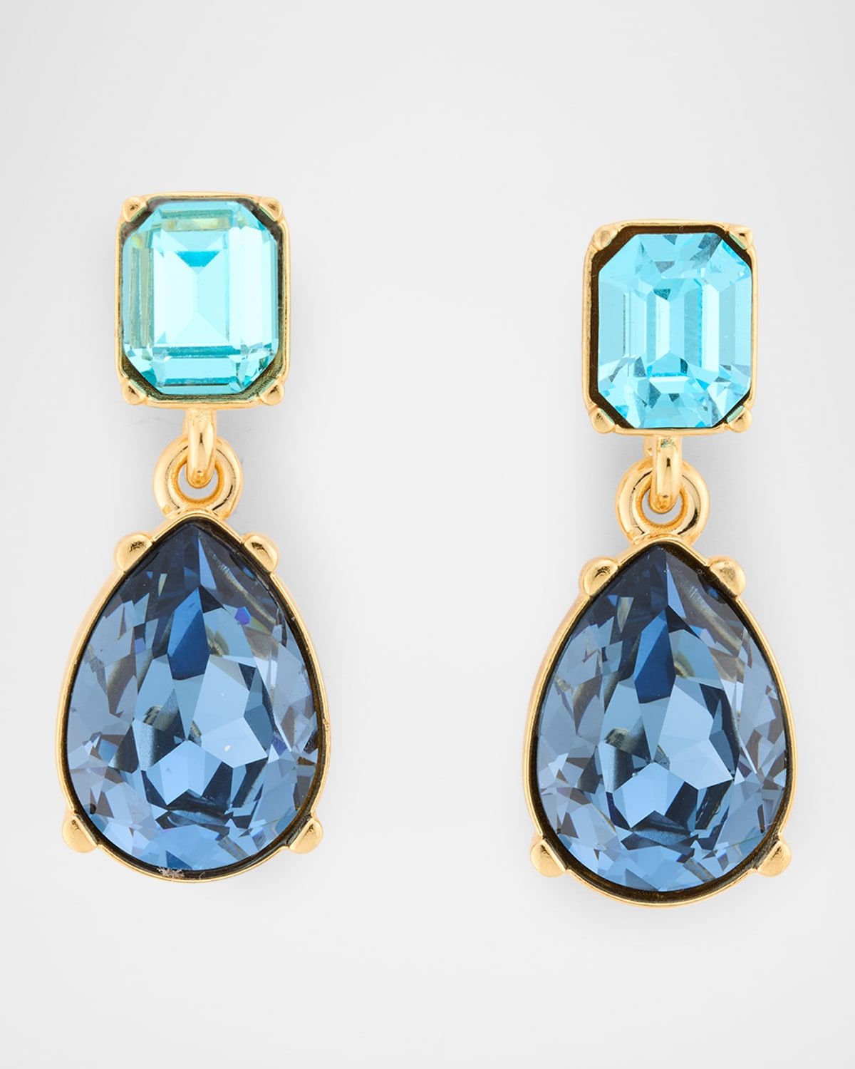 Single Drop Crystal Earrings