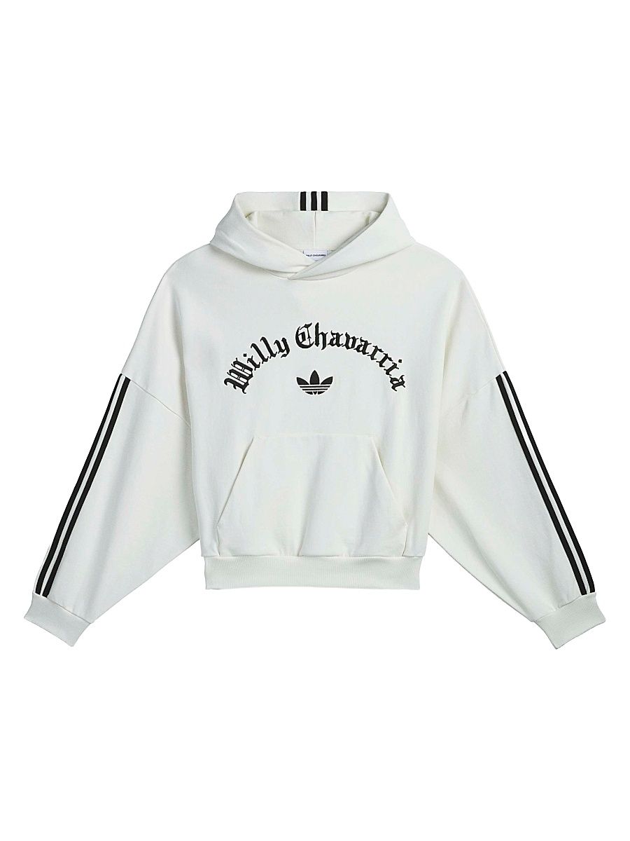 adidas Y-3 Men's adidas x Willly Chavarria Trefoil Hoodie - Off White - Size Large