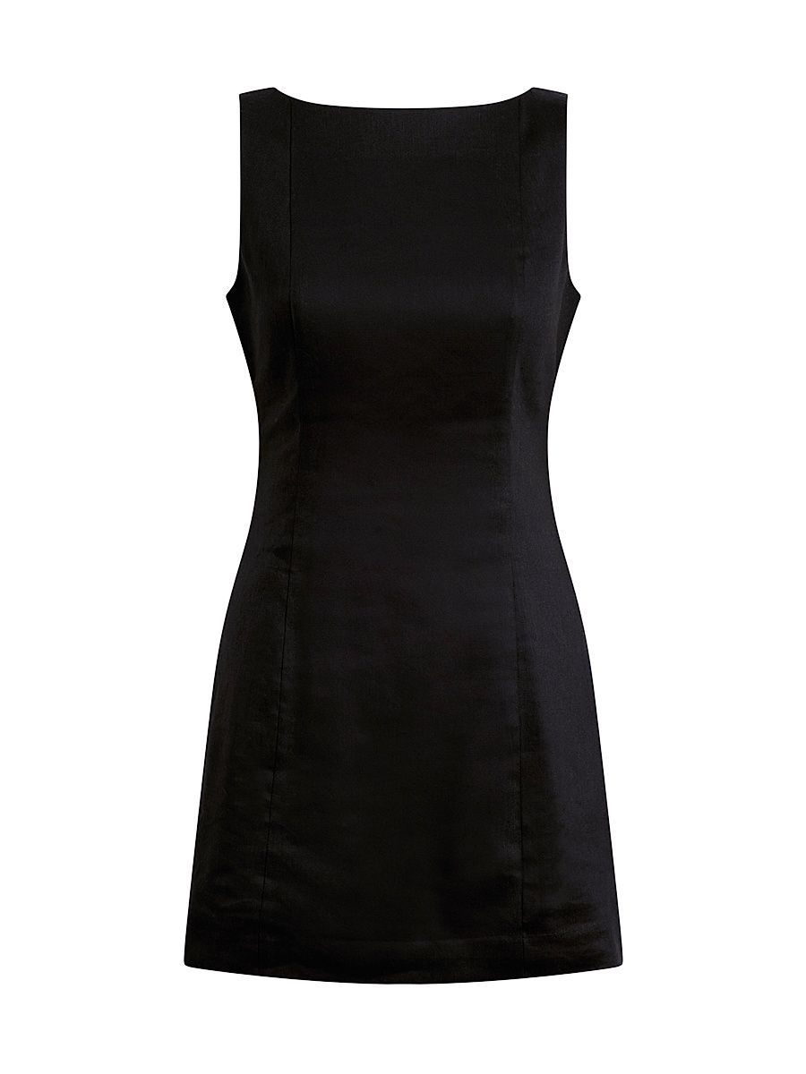 Women's The Lara Sleeveless Minidress - Black - Size XS