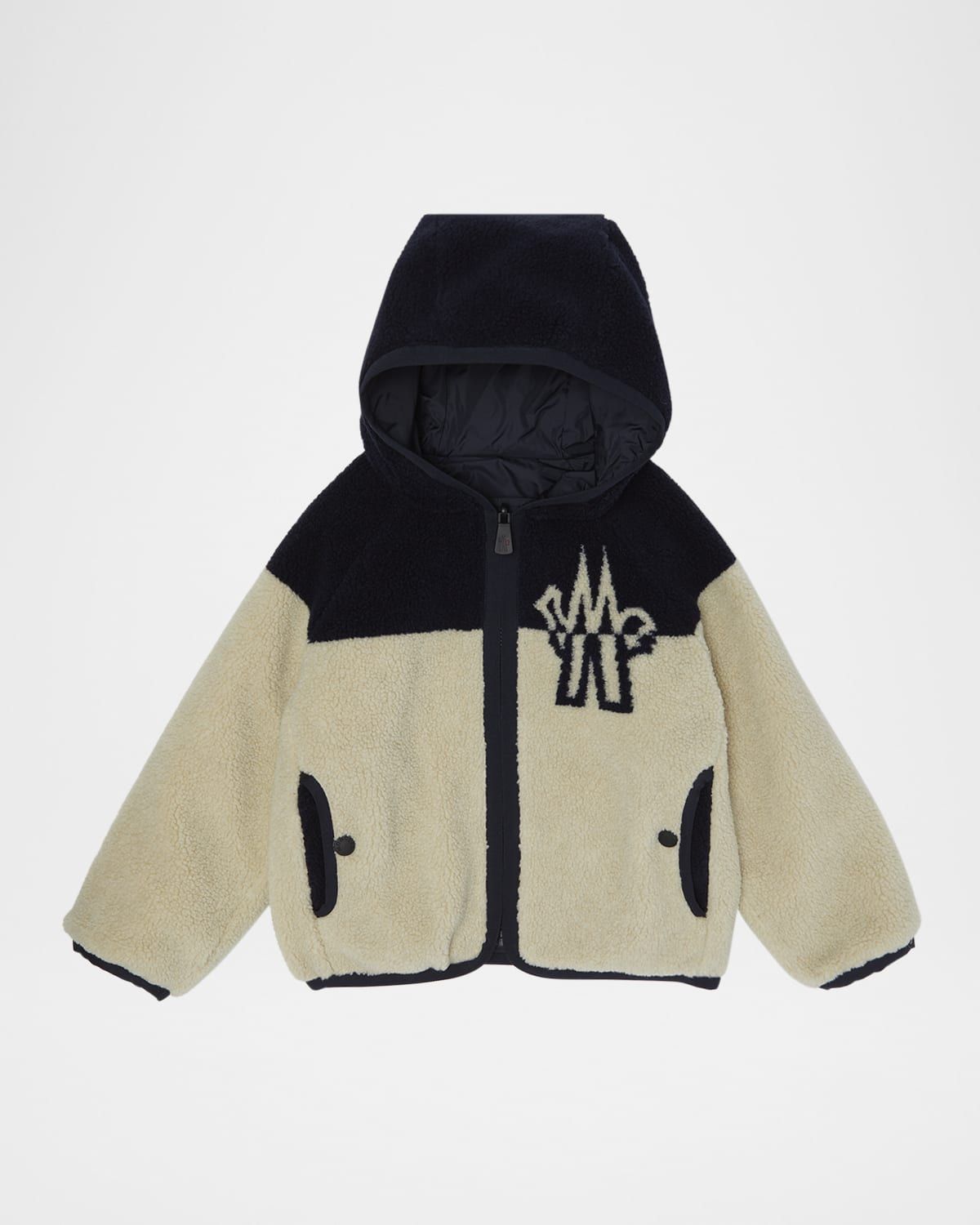 Boy & apos;s Hooded Zip-Front Fleece Cardigan