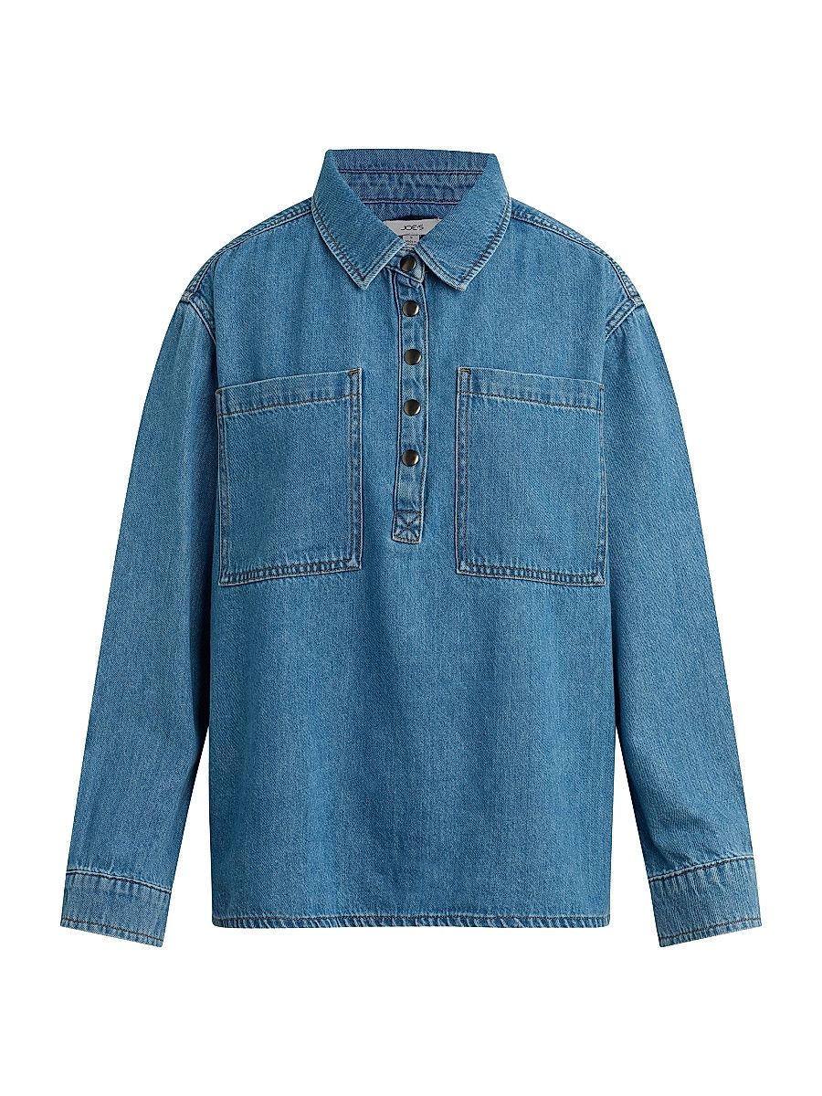 Women's The Easy Popover Denim Shirt - Notable - Size XS