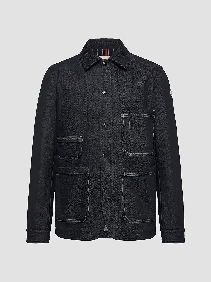 Men's Haderu Shacket in Denim - Navy Blue - Size XXL