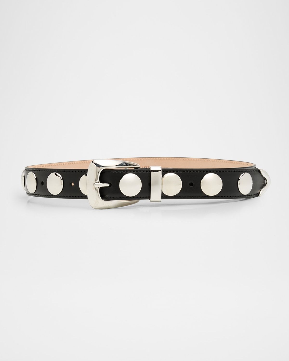 Benny Silvertone Studded Leather Belt