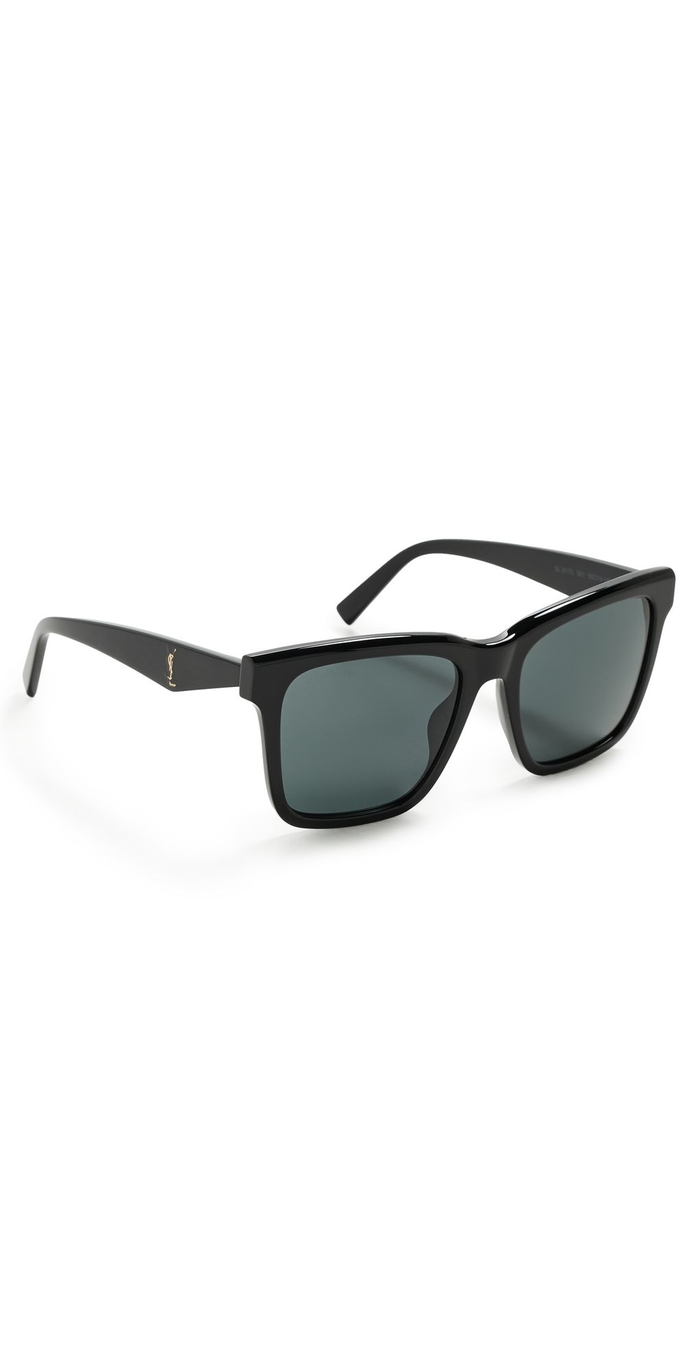 Saint Laurent SL M170 Sunglasses Black-Black-Black One Size