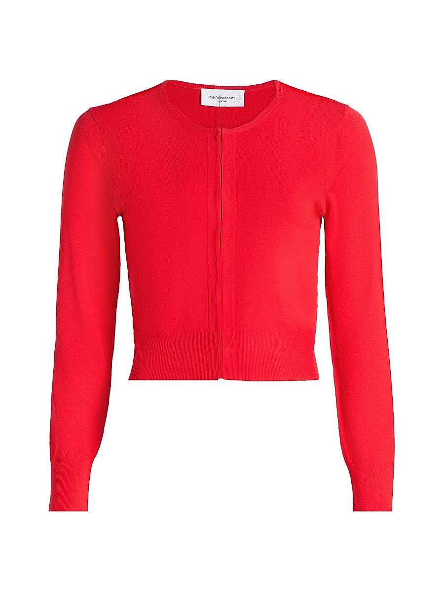 Women's The Ellery Shrunken Cardigan - Red - Size XS