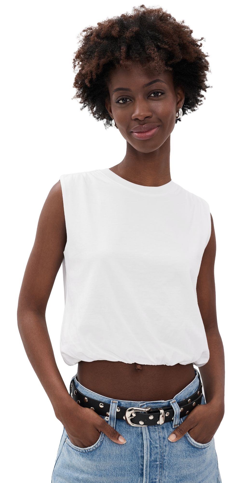 rag & bone Mica Bubble Top White L