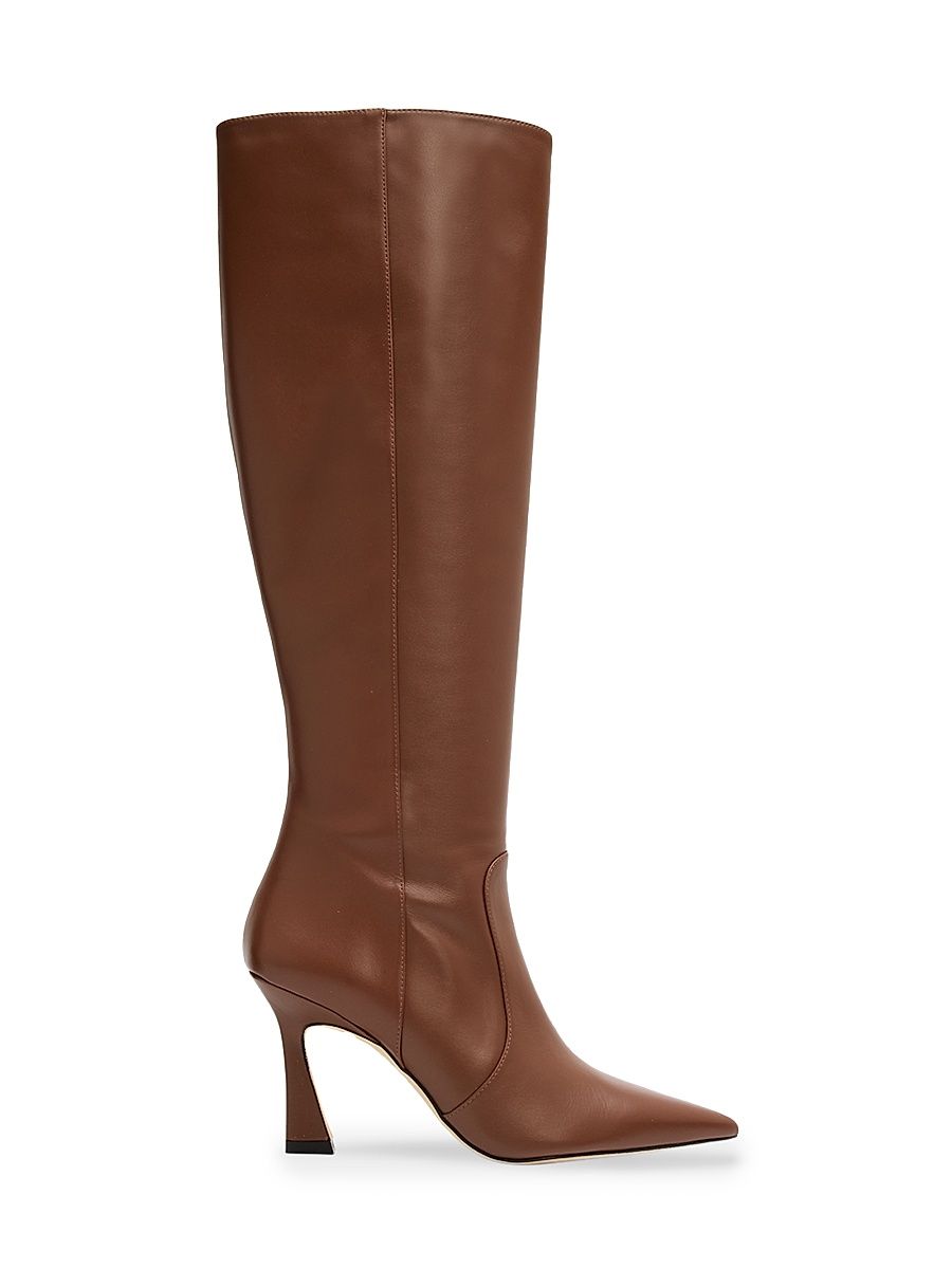 Women's Vinnie 85MM Leather Knee-High Boots - Brown - Size 9.5