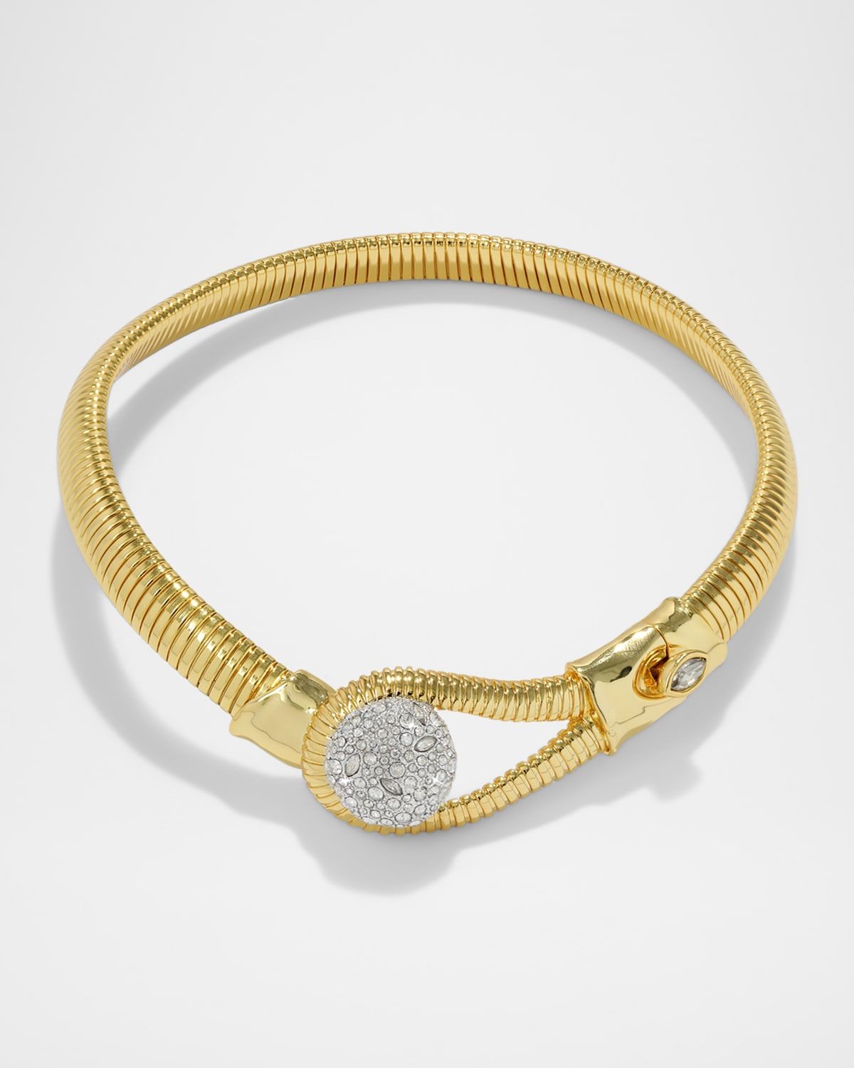 Solanales Crystal Pebble Collar Necklace