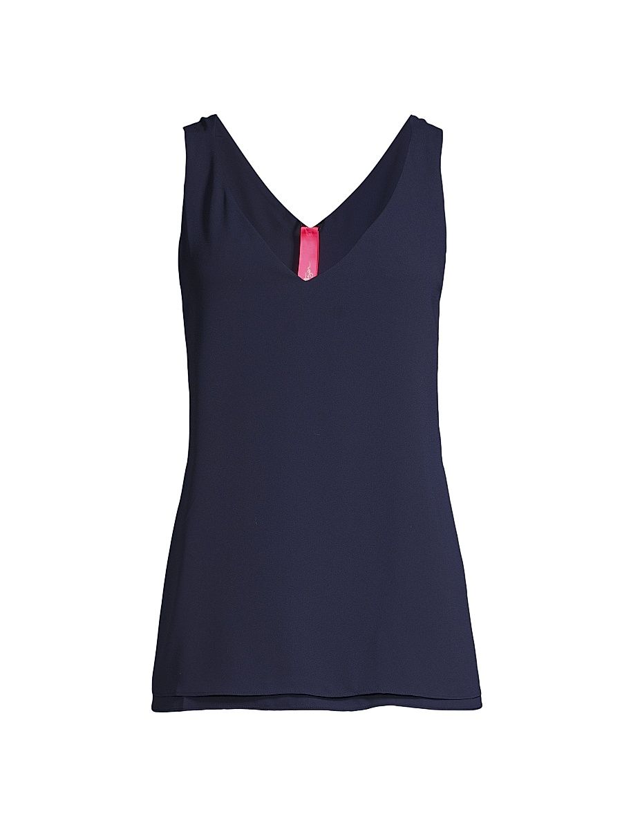 Women's Florin V-Neck Tank Top - True Navy - Size XL