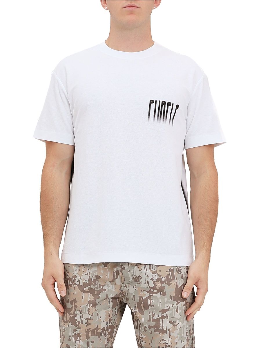 Men's Logo Cotton Jersey T-Shirt - White - Size XL