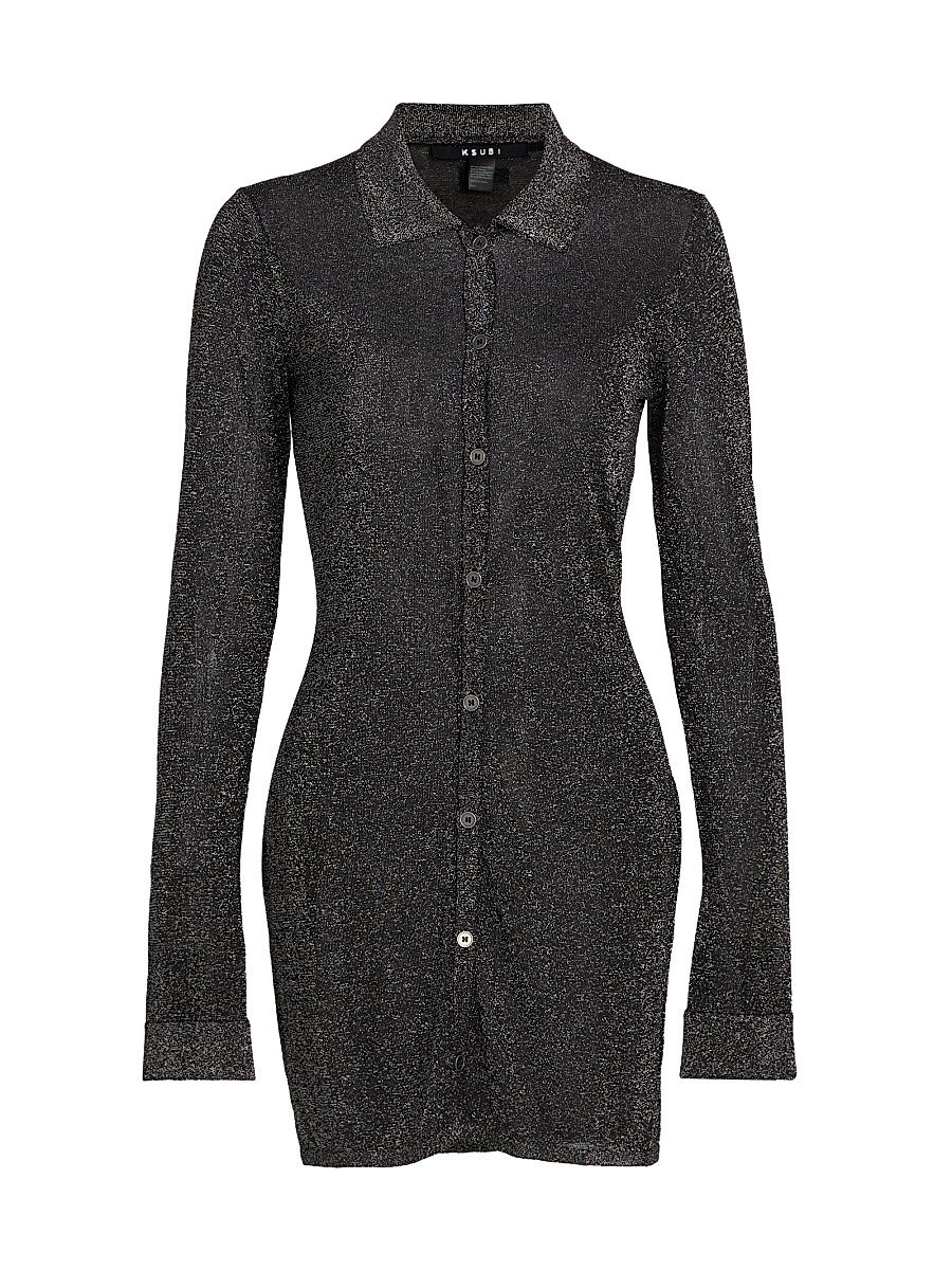 Women's New World Error Devin Shirtdress - Silver - Size Medium