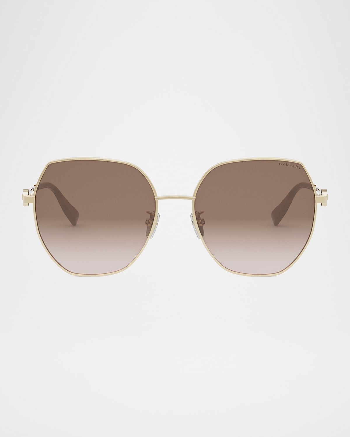 Round Metal & Nylon Sunglasses