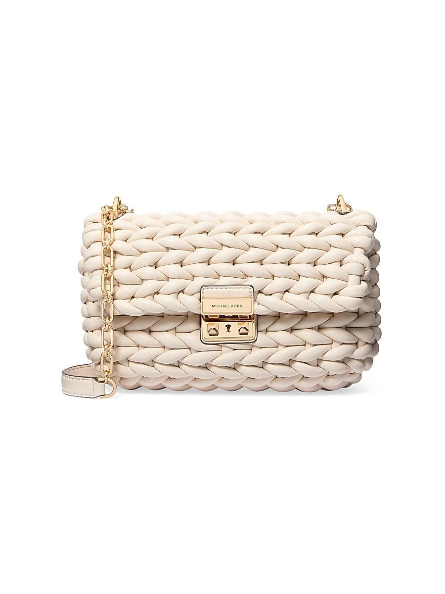 Women's Tribeca Textured Shoulder Bag - Light Cream
