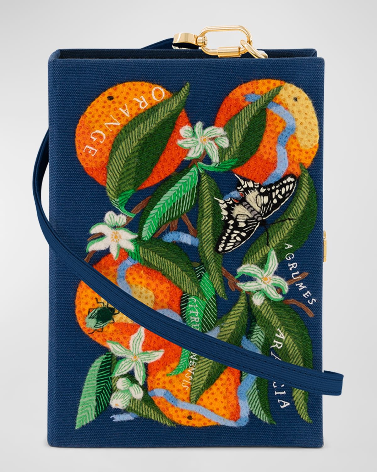 Oranges Book Clutch Bag
