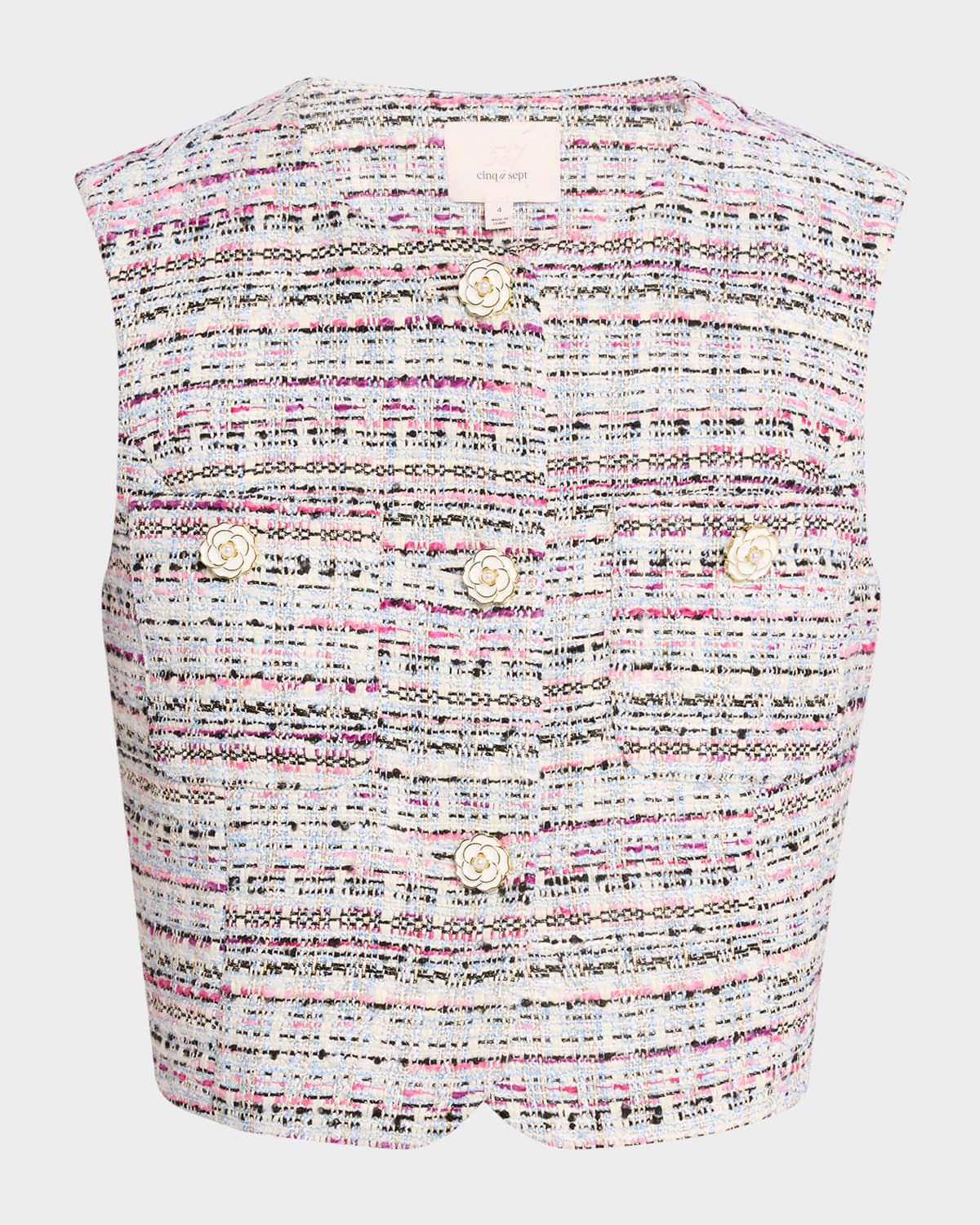 Auden Cropped Tweed Vest