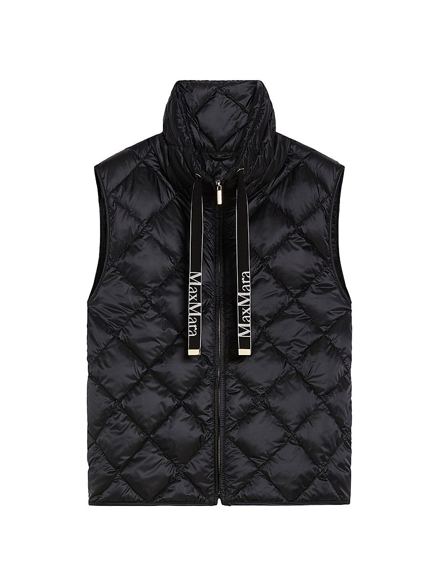 Women's Water Repellent Nylon Canvas Gilet - Black - Size 12