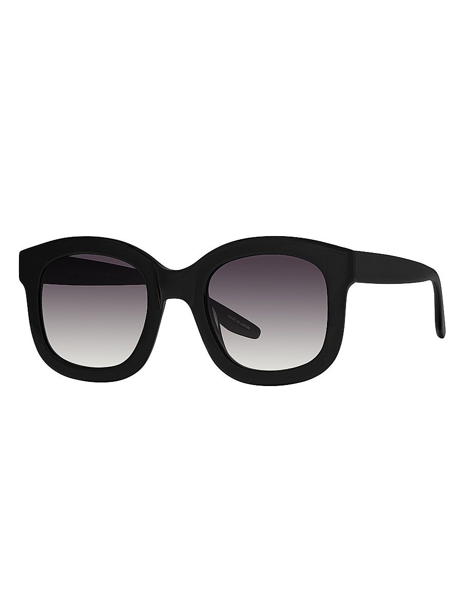Women's Quannah 52MM Square Sunglasses - Gradient Grey Black