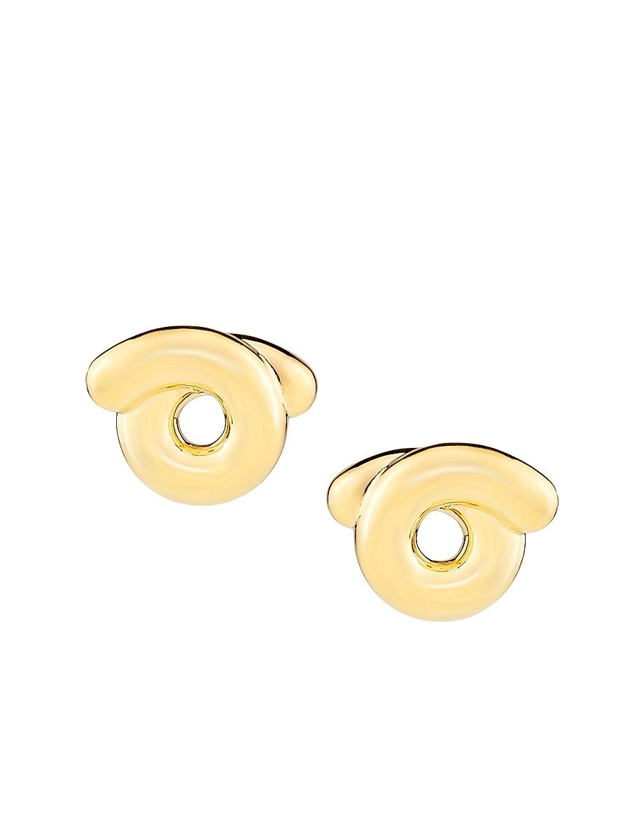 Women's Tarallo 9K Yellow Gold Stud Earrings - Yellow Gold