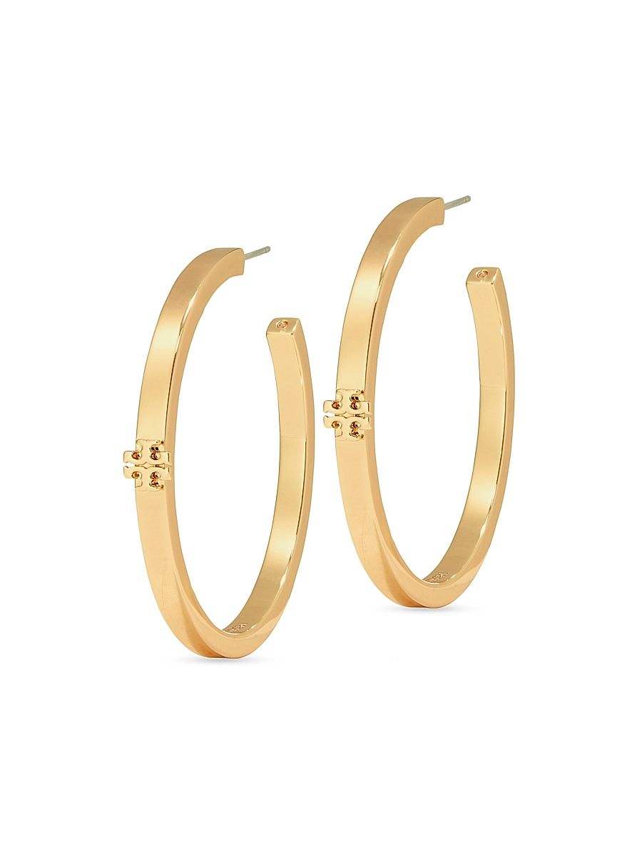 Women's Icon Goldtone Hoop Earrings - Tory Gold